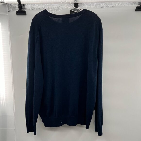 Lands' End Men's Long Sleeve Pullover Sweater Navy Size Large - Picture 7 of 9